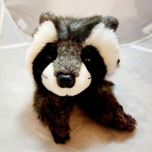 Vintage MJC Purr-Fection 1988 Realistic Racoon Plush Stuffed Animal 16" Soft Toy